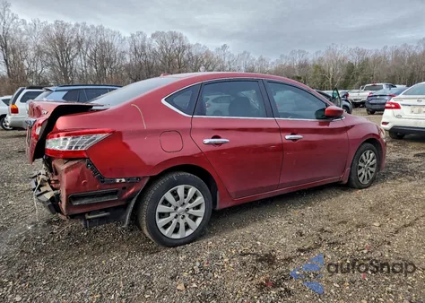 2015 Nissan Sentra S z USA, uszkodzony, nr VIN 3N1AB7AP5FY247034
